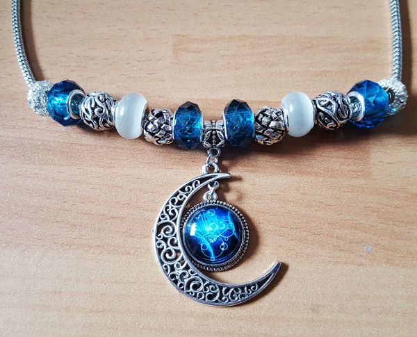 Gallifreyan Moon necklace
